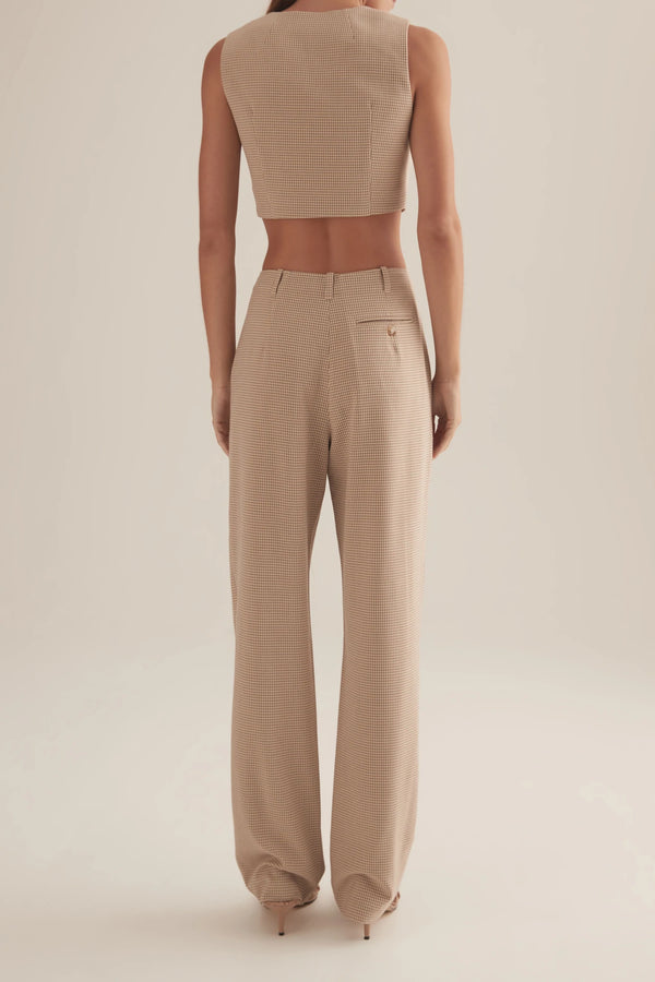Elysian Collective Ownley Perri Pant Toffee Check