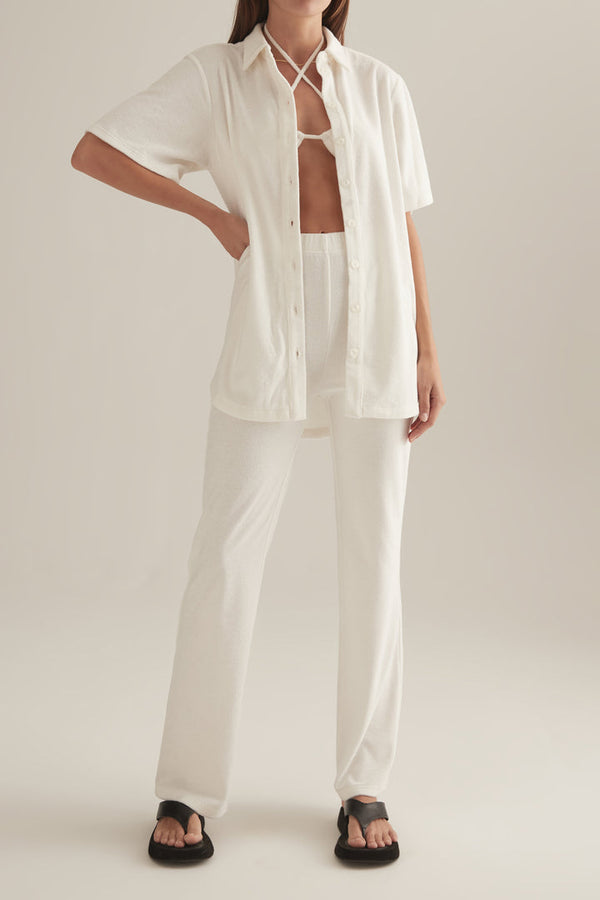 Elysian Collective Ownley Shenae Shirt White Terry
