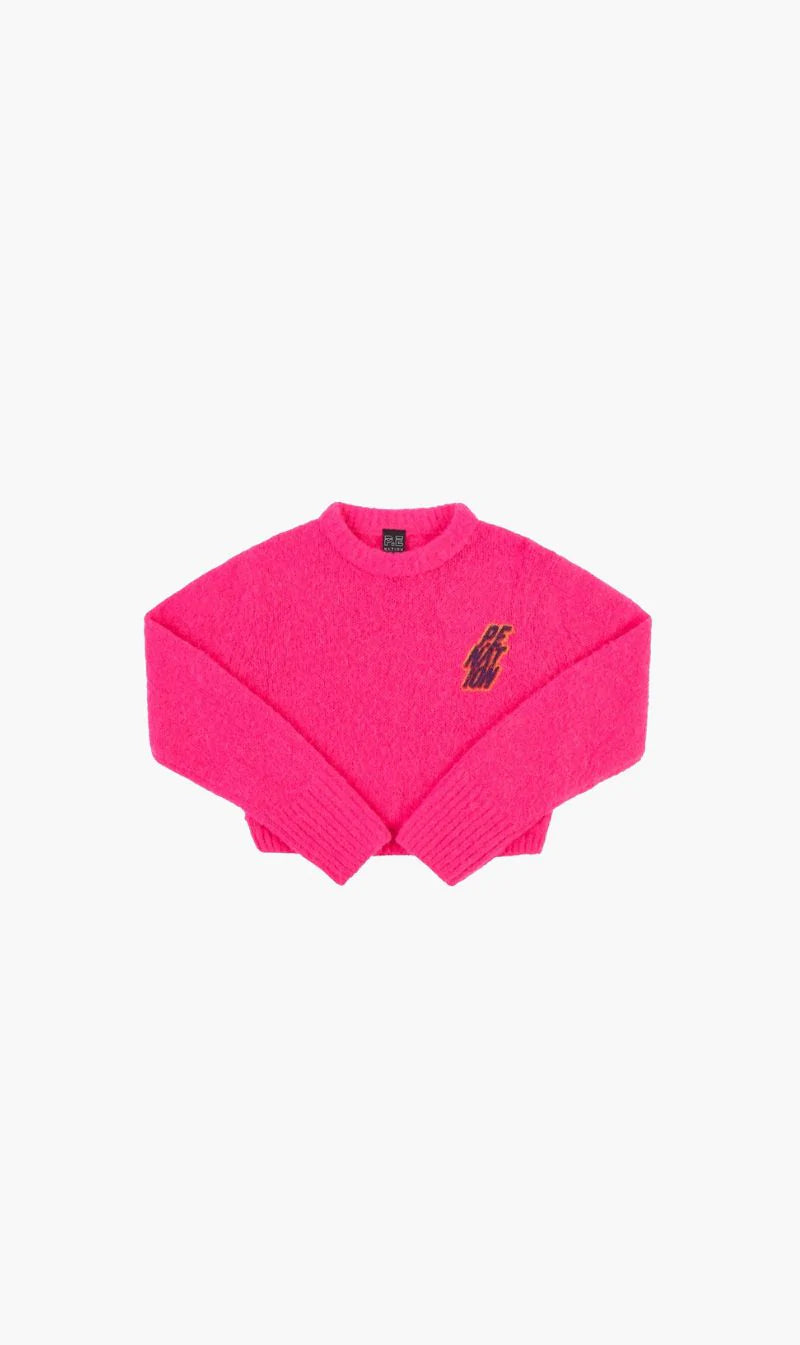 Elysian Collective PE Nation Dondi Knit Sweat Pink Glo