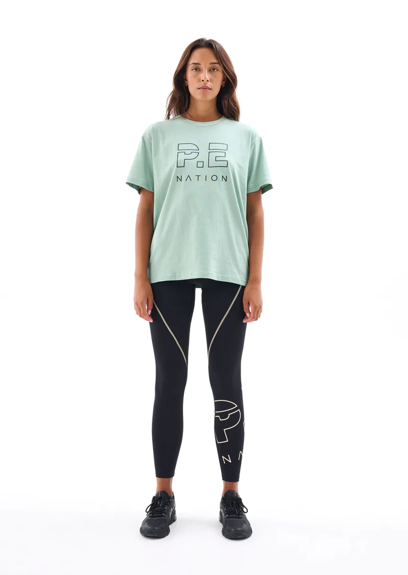 Elysian Collective PE Nation Heads Up Tee Iceberg Green 