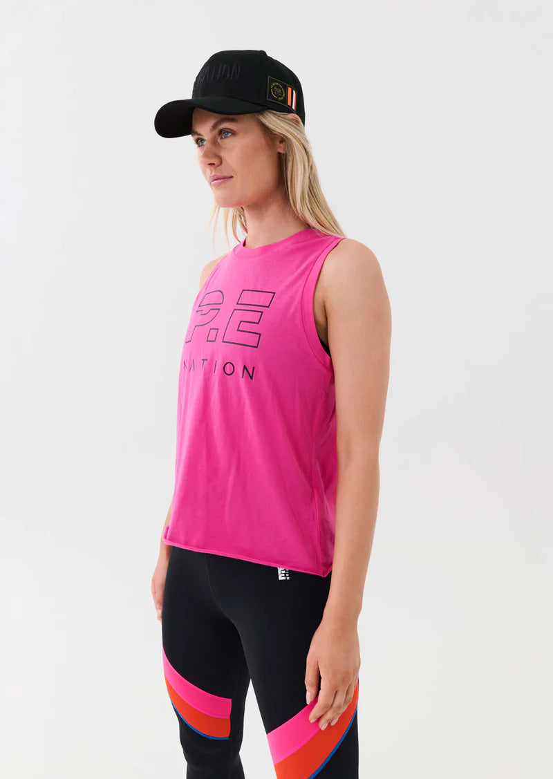 Elysian Collective PE Nation Heads Up Tee Pink Glo