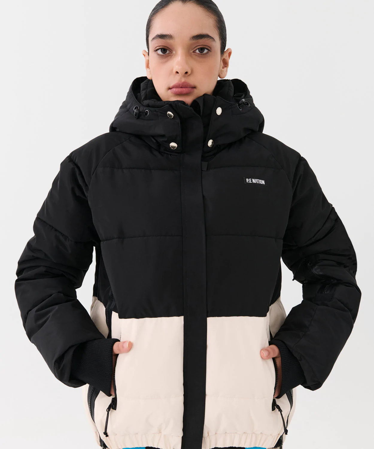 Elysian Collective PE Nation Rocket Air Jacket Snow Black