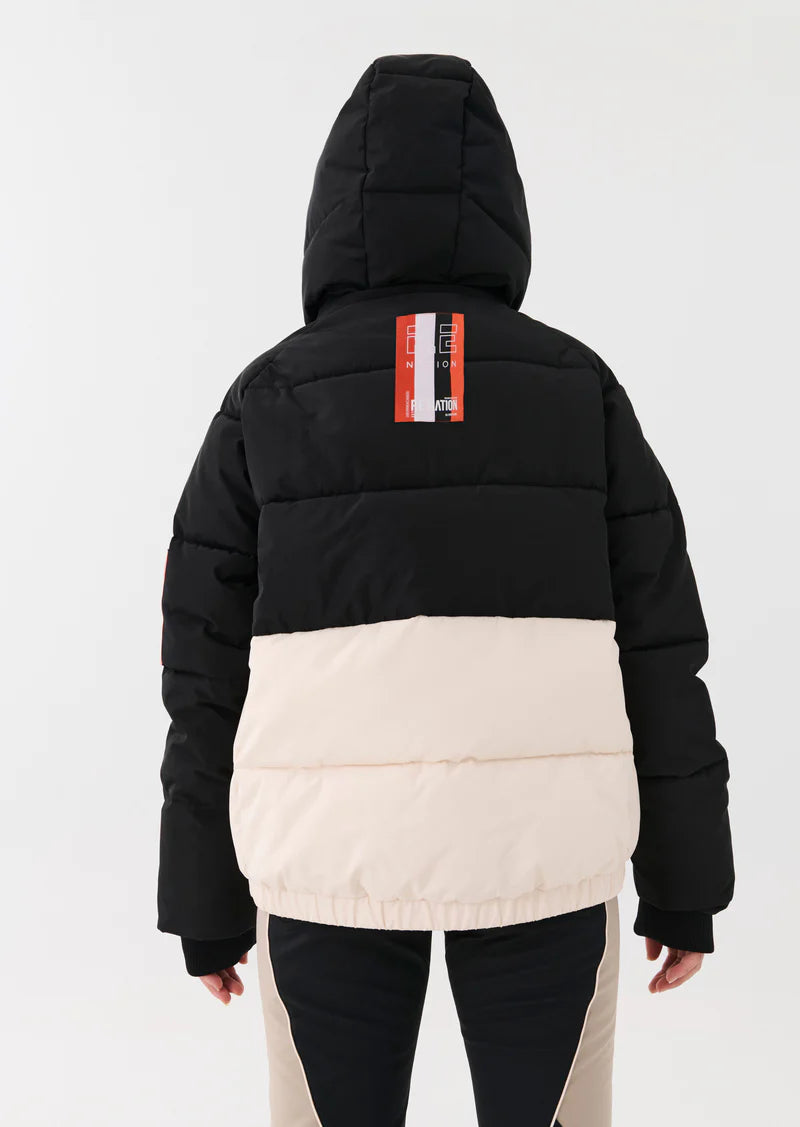 Elysian Collective PE Nation Rocket Air Jacket Snow Black