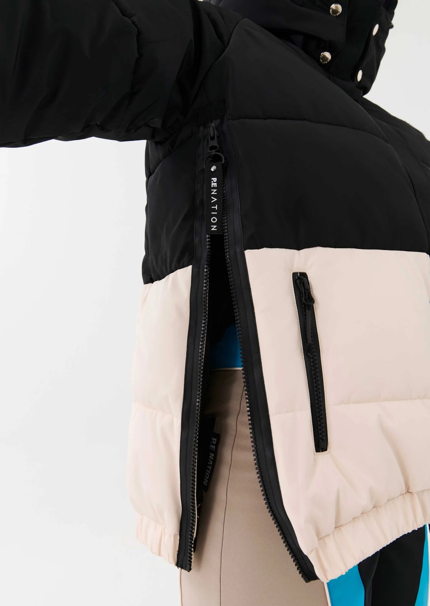 Elysian Collective PE Nation Rocket Air Jacket Snow Black