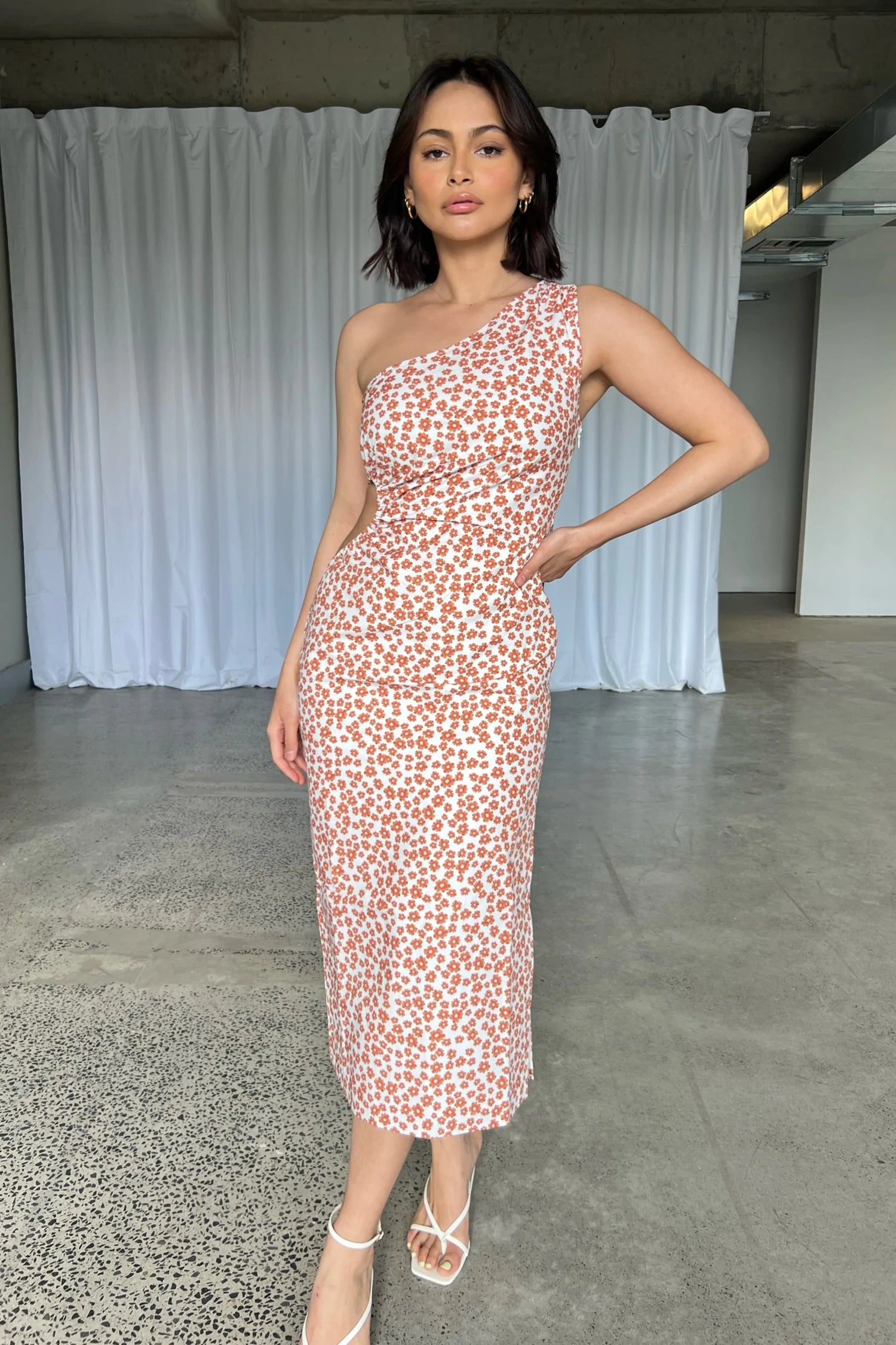 Elysian Collective Raef The Label Arya Midi Dress Summer Floral