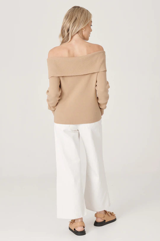 Elysian Collective Raef The Label Dunes Knit Tan