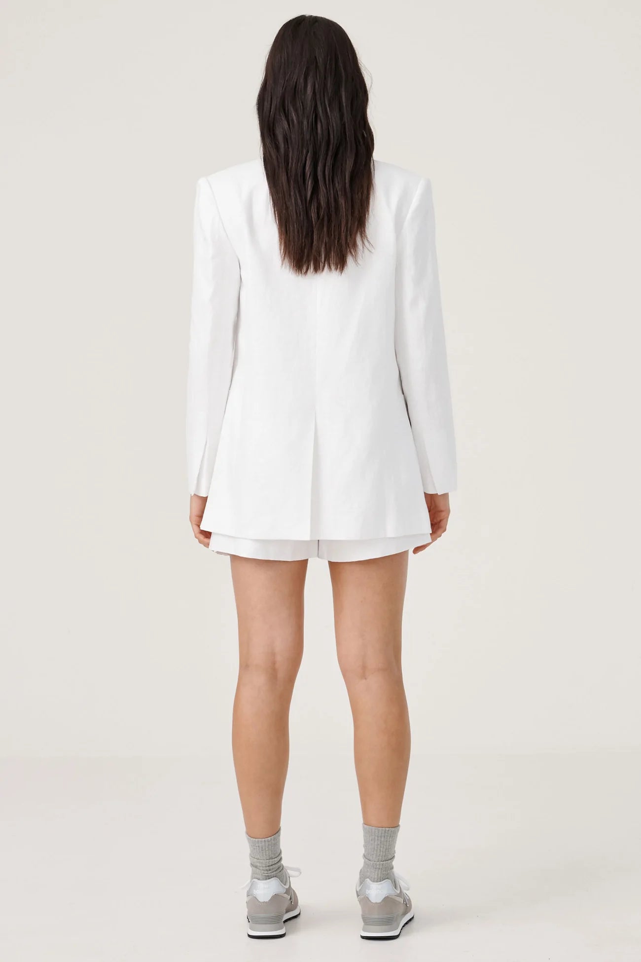 Elysian Collective Raef The Label Eliana Linen Blazer Ivory