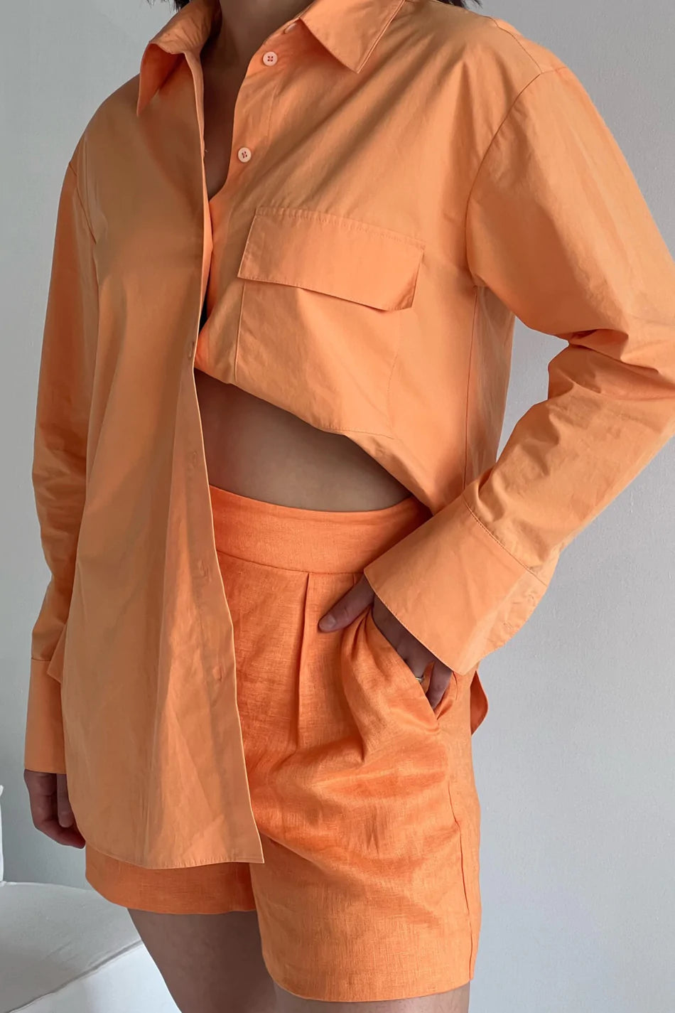 Elysian Collective RAEF The Label Eliana Short Orange