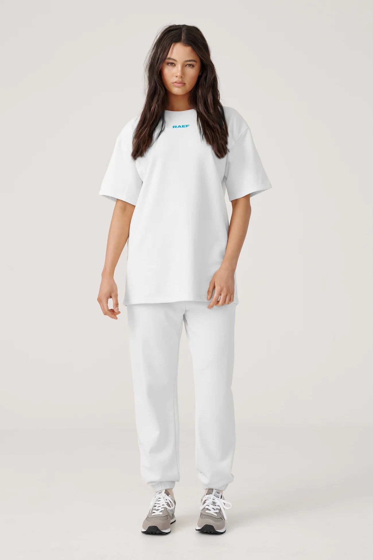 Elysian Collective Raef The Label Knox Oversized Tee White Marle