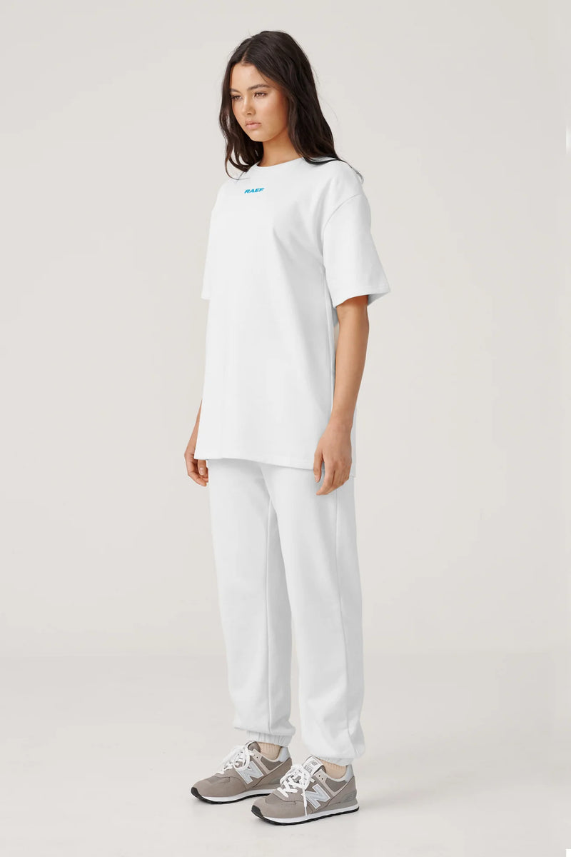 Elysian Collective Raef The Label Knox Oversized Tee White Marle