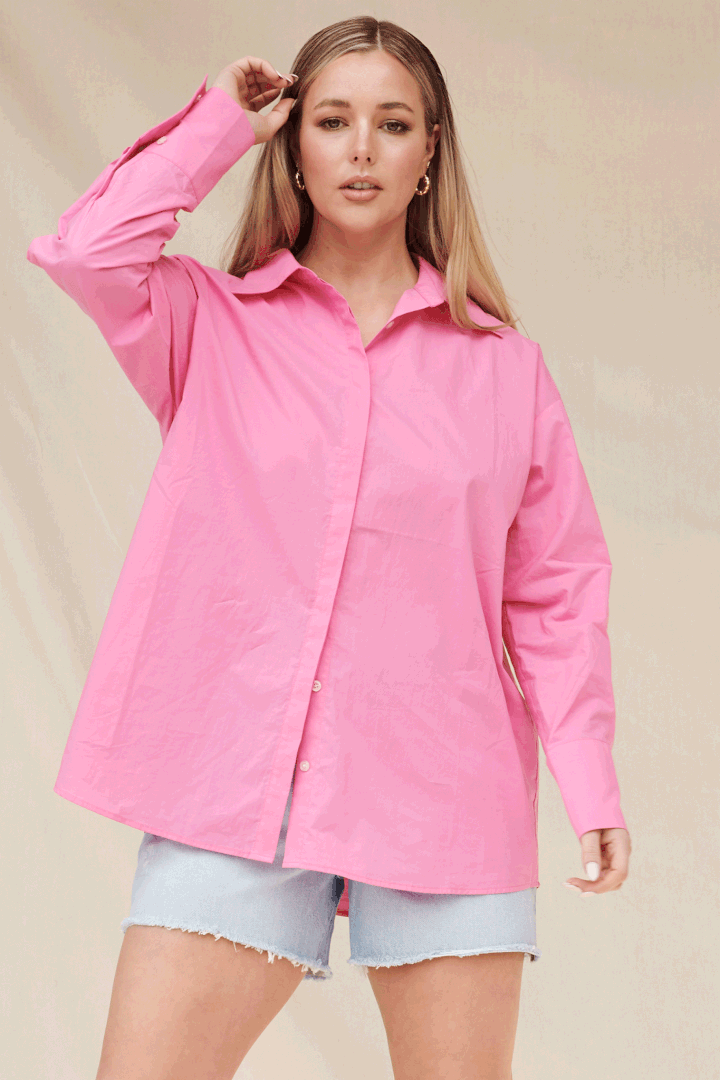 Elysian Collective RAEF The Label Luna Shirt Pink