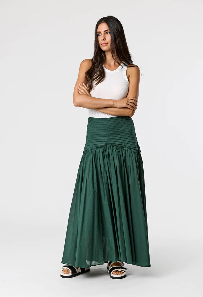 Elysian Collective Remain Milan Skirt Emerald