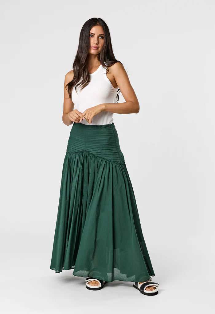 Elysian Collective Remain Milan Skirt Emerald