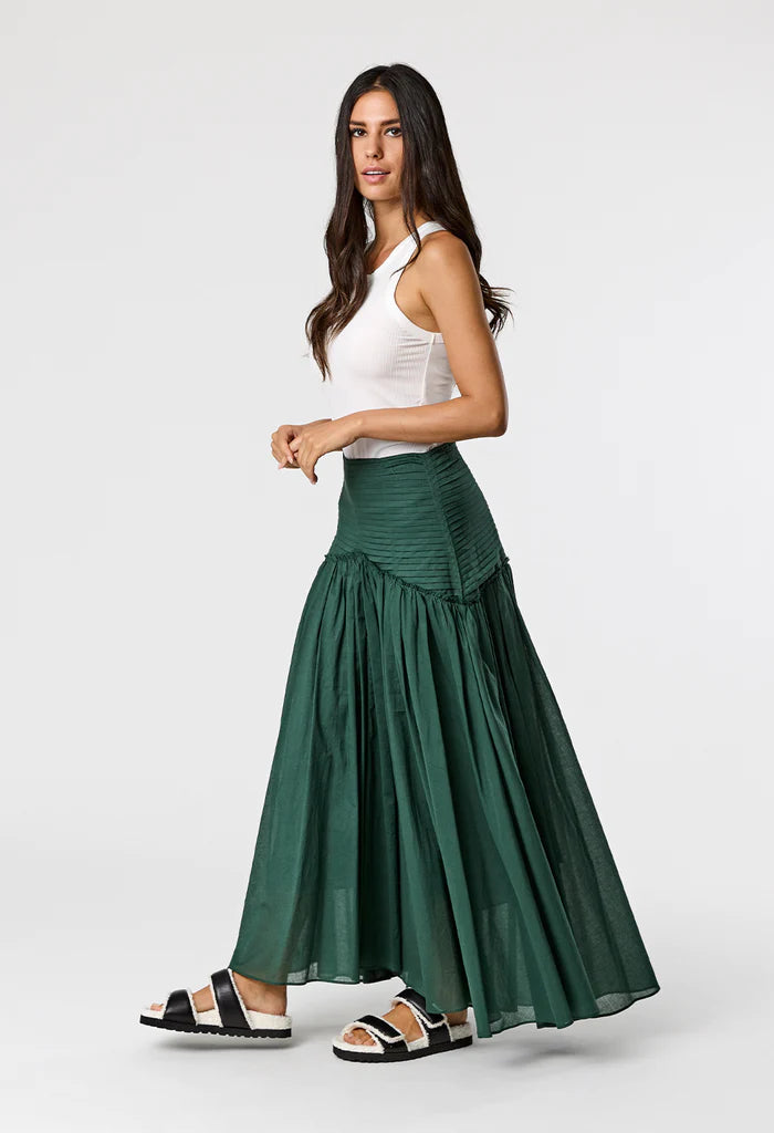 Elysian Collective Remain Milan Skirt Emerald