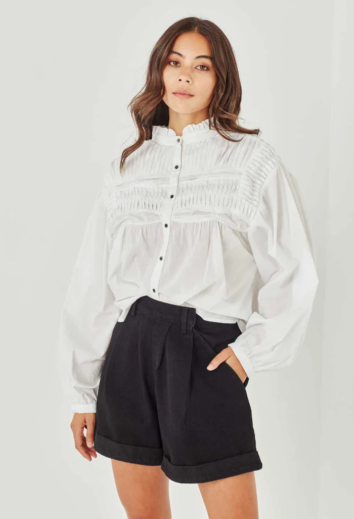 Elysian Collective Remain Sylvie Shirt Bone