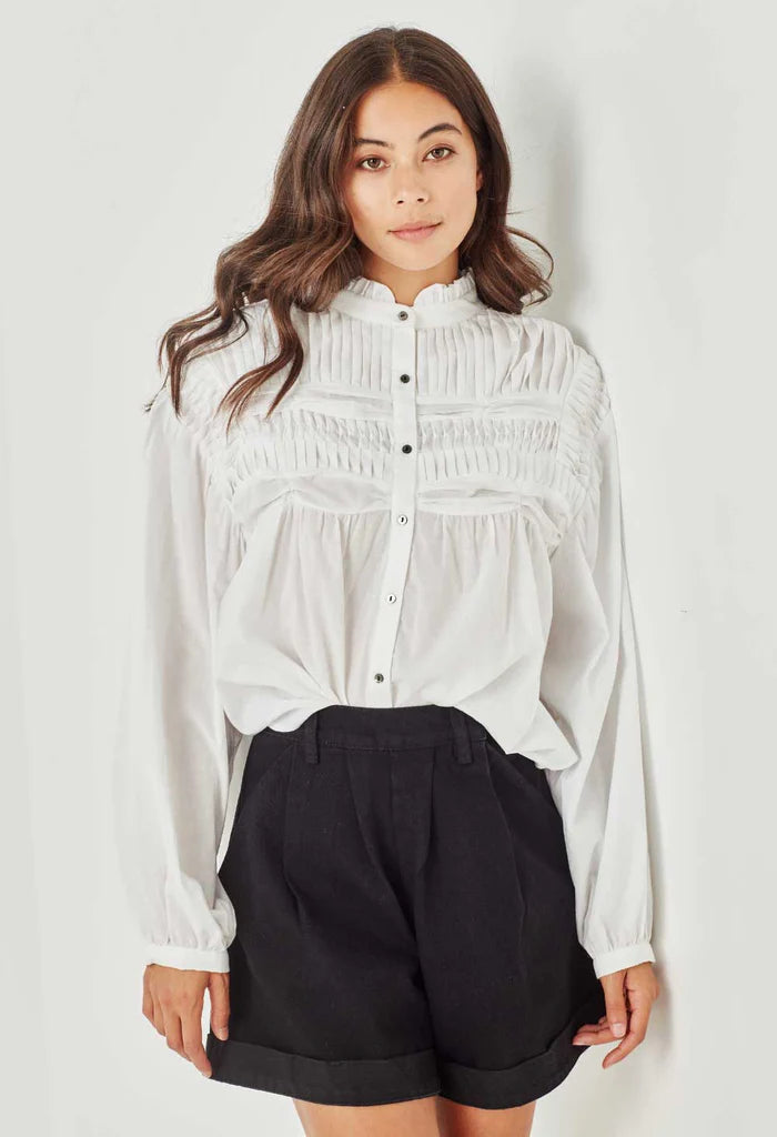 Elysian Collective Remain Sylvie Shirt Bone