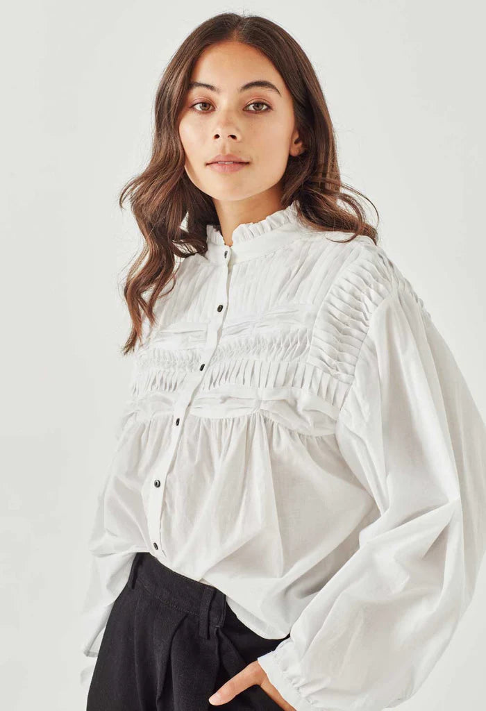 Elysian Collective Remain Sylvie Shirt Bone