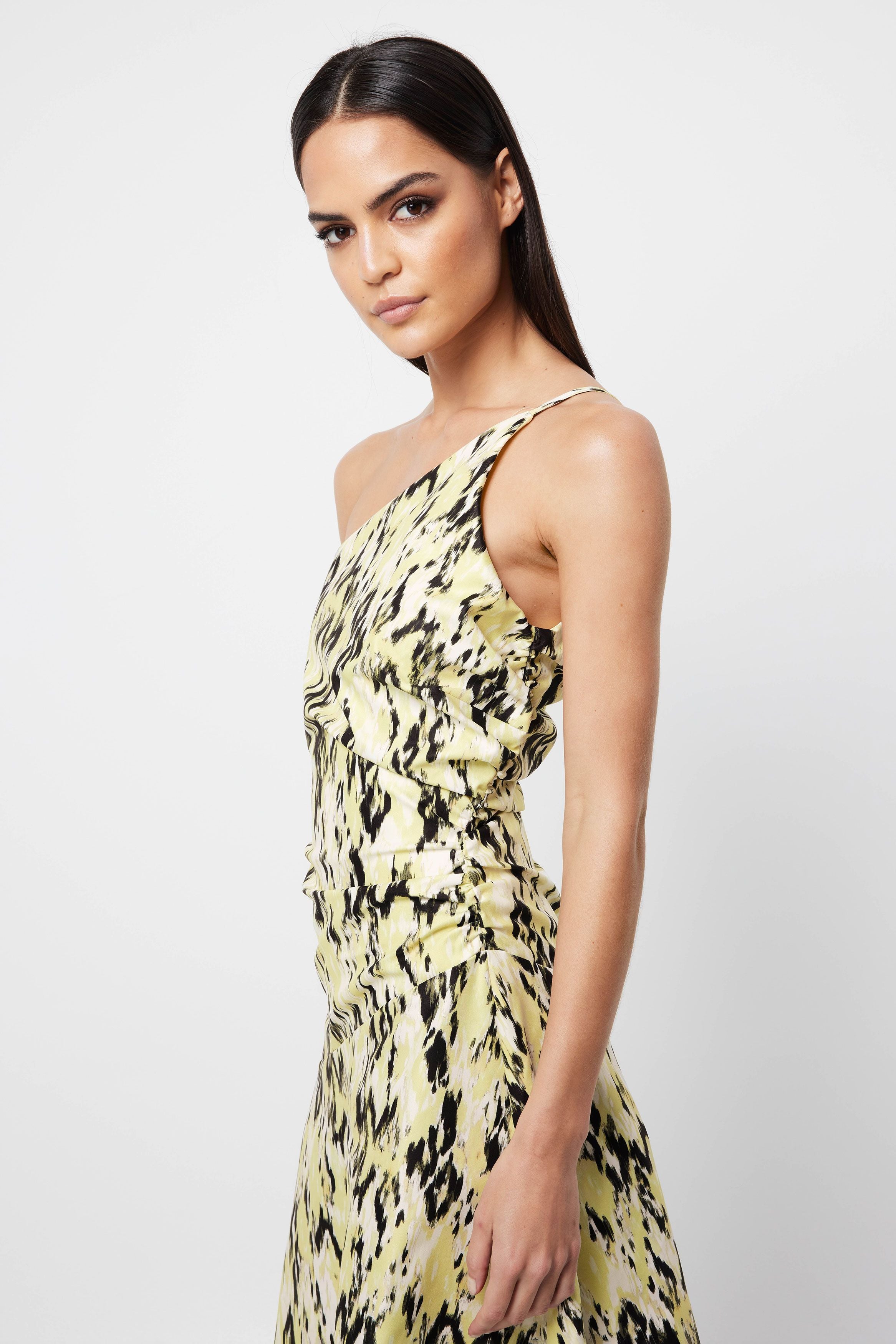 Elysian Collective Mossman Resemblance One Shoulder Dress