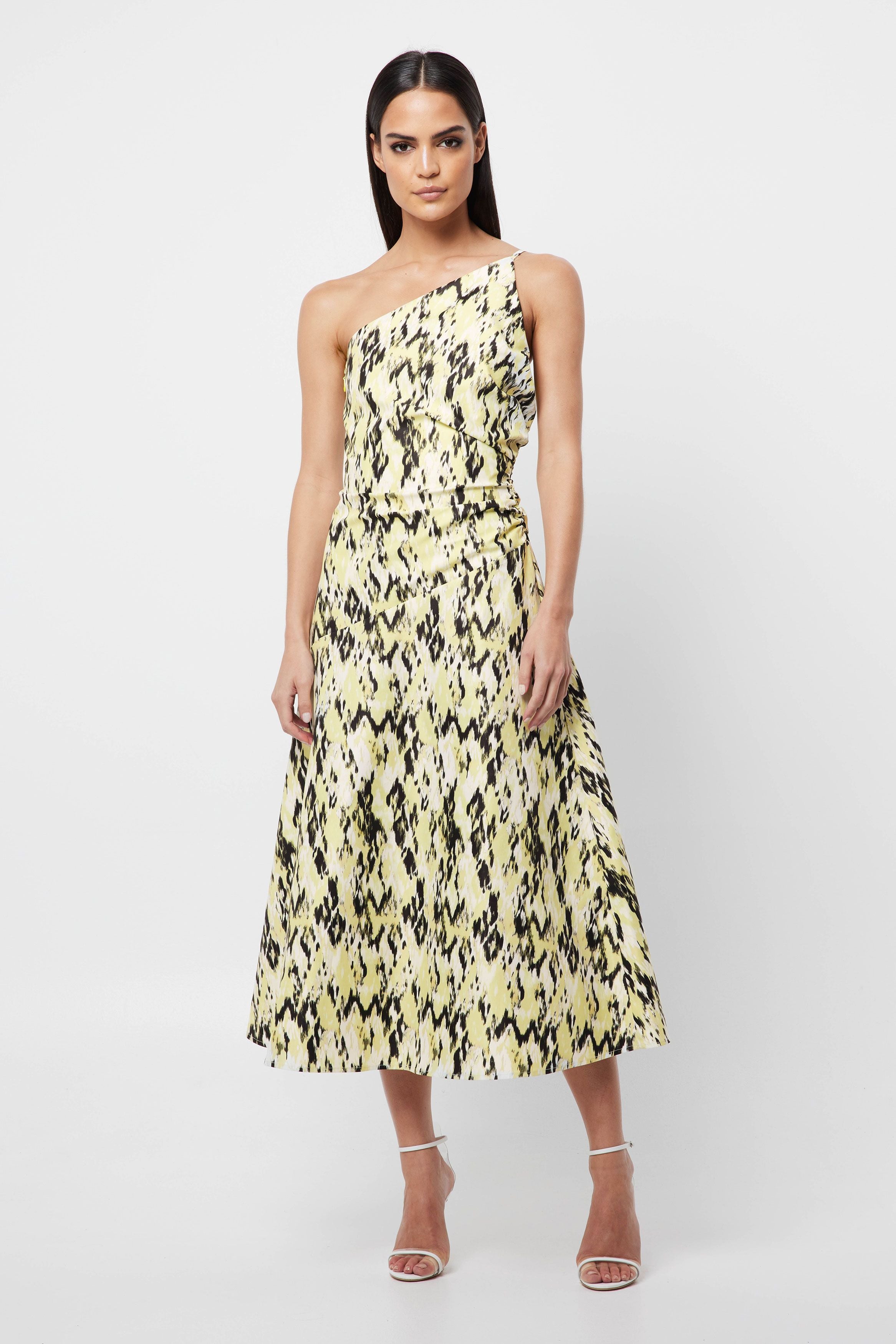 Elysian Collective Mossman Resemblance One Shoulder Dress