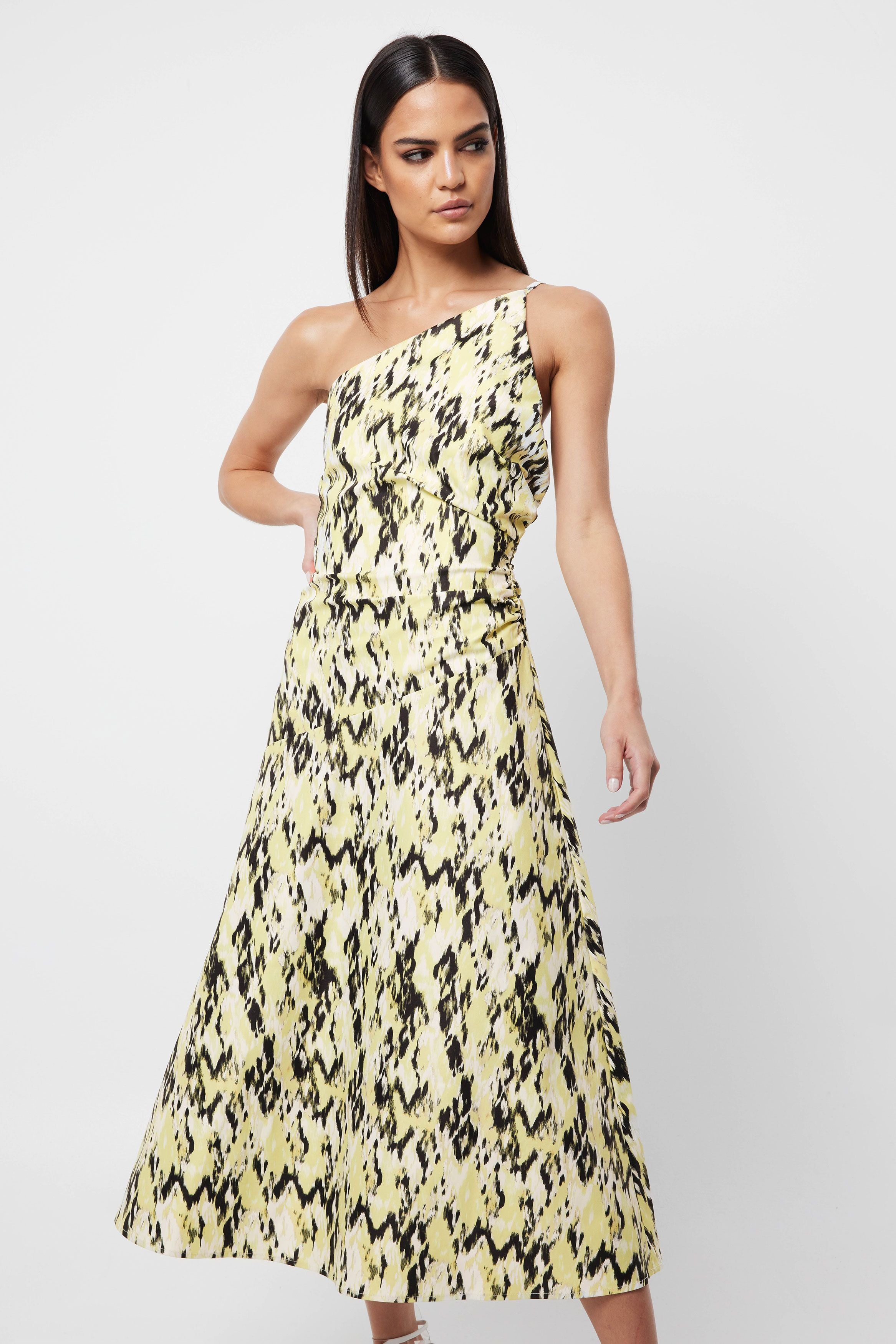 Elysian Collective Mossman Resemblance One Shoulder Dress