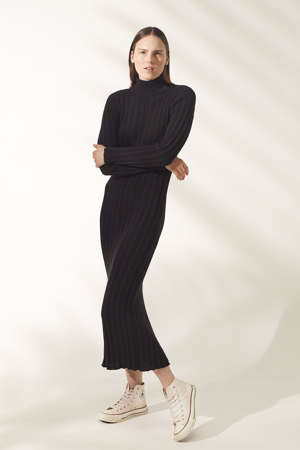 Elysian Collective Rue Stiiic Dayana Knit Dress Black