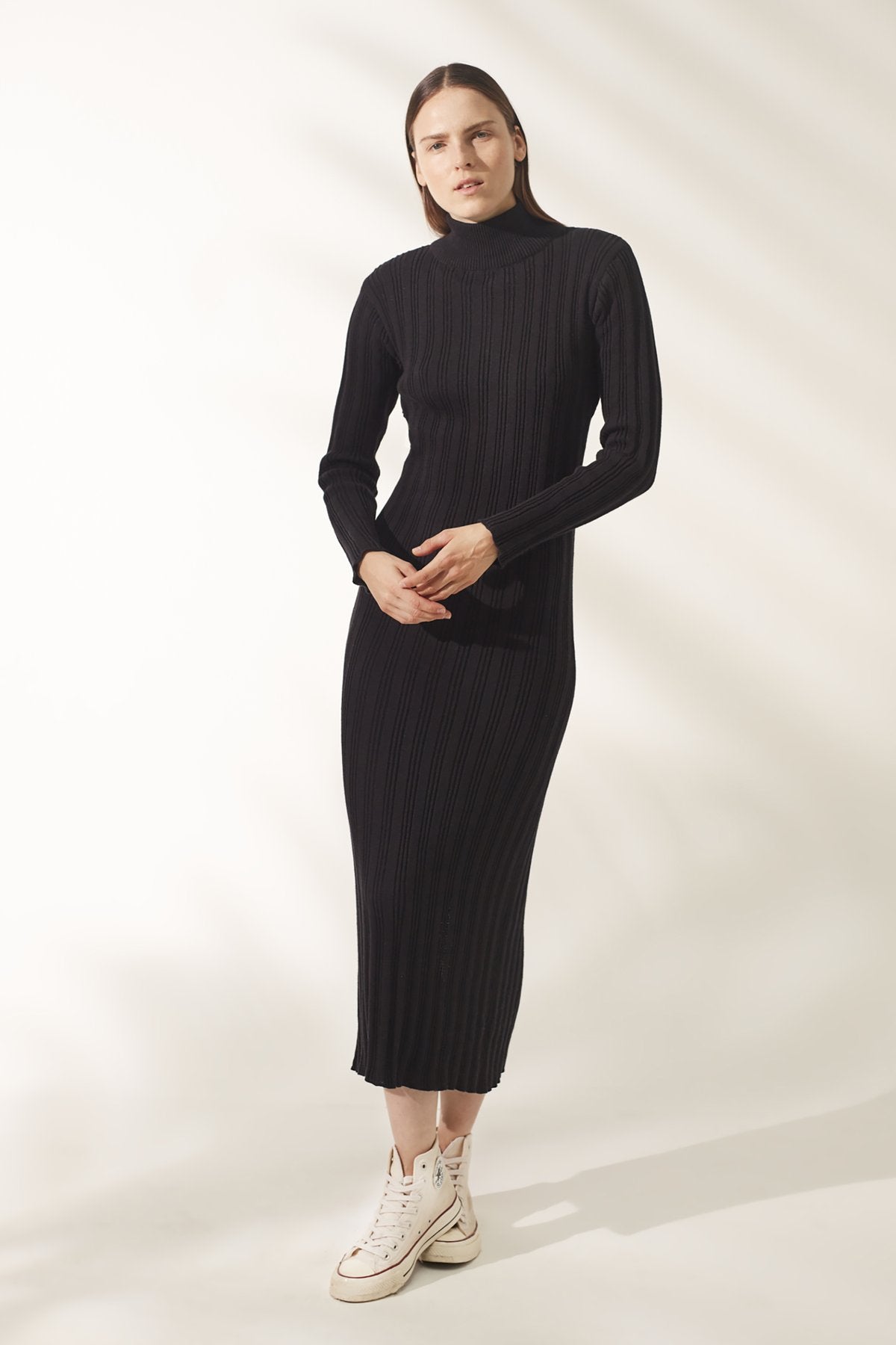 Elysian Collective Rue Stiiic Dayana Knit Dress Black