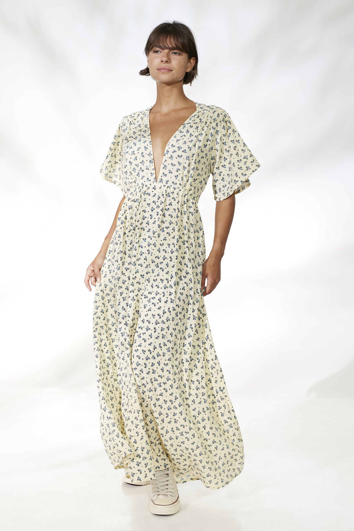 Elysian Collective Rue Stiic Ellis Maxi Dress Ditsy Allie Floral