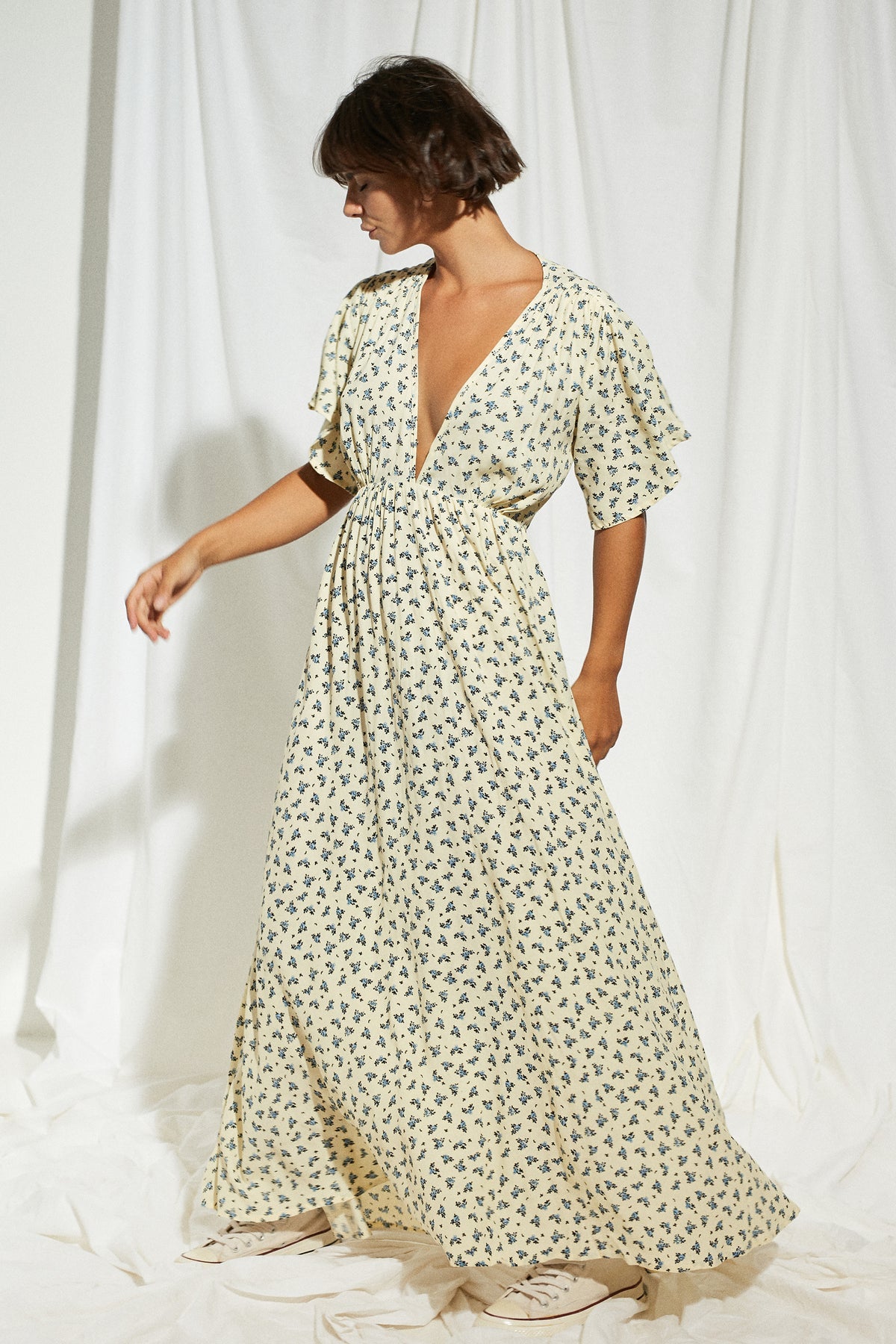 Elysian Collective Rue Stiic Ellis Maxi Dress Ditsy Allie Floral