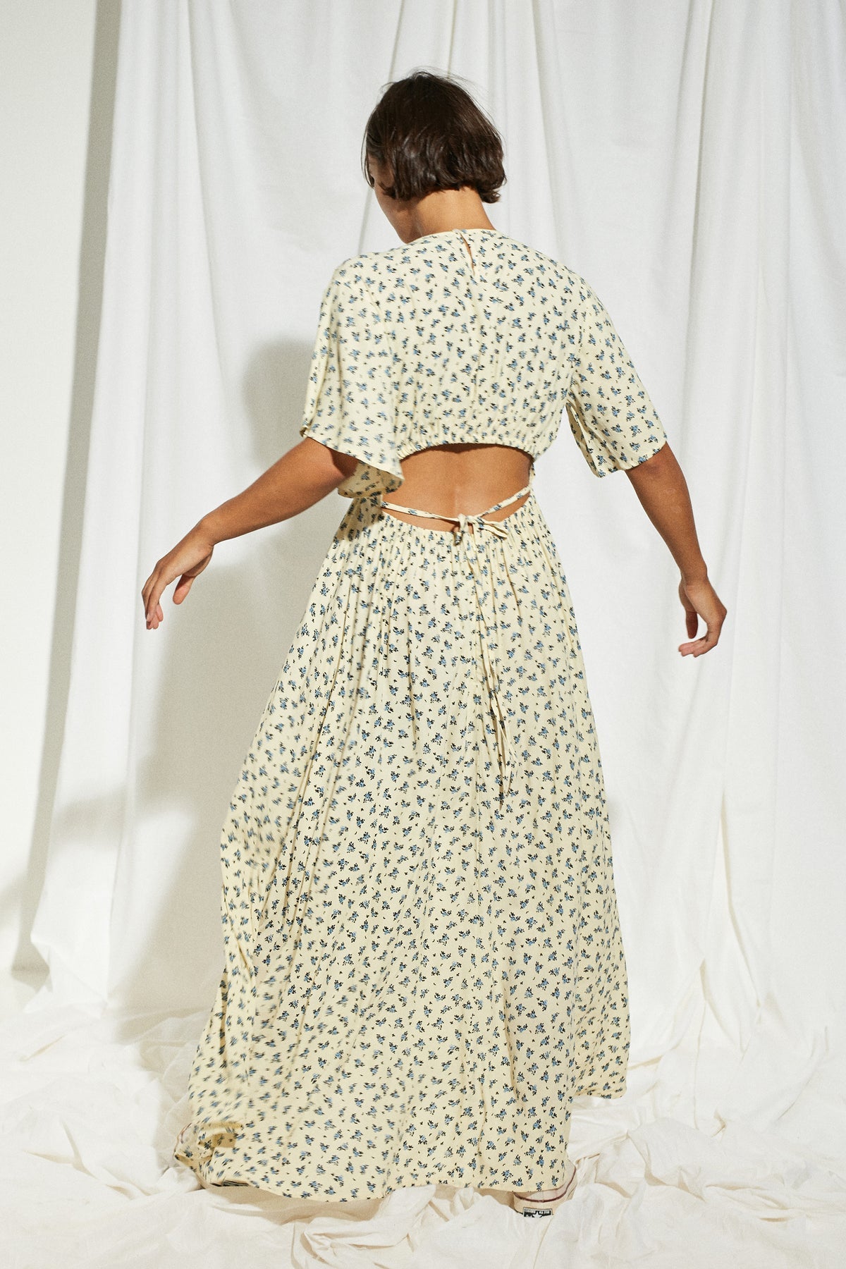 Elysian Collective Rue Stiic Ellis Maxi Dress Ditsy Allie Floral