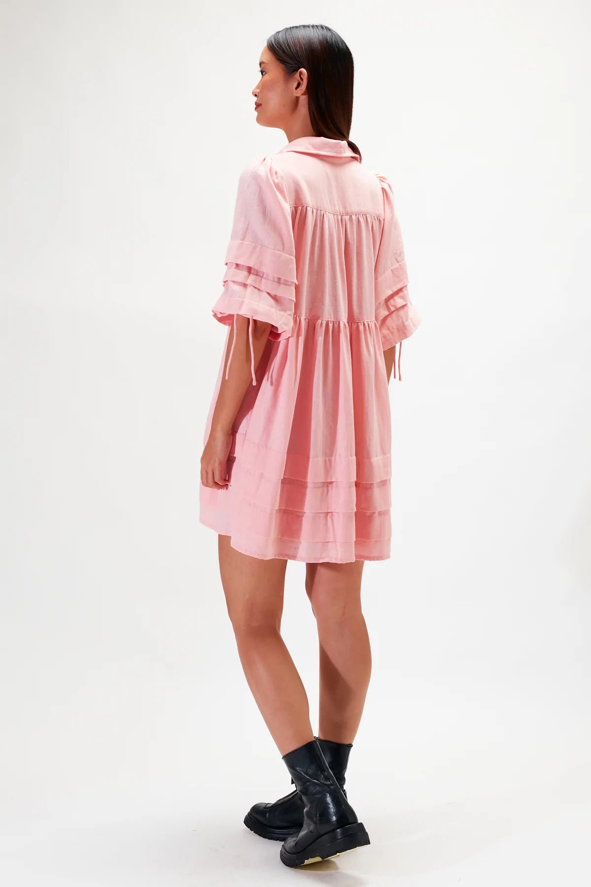 Elysian Collective Rue Stiic Lila Mini Dress Blush Rose