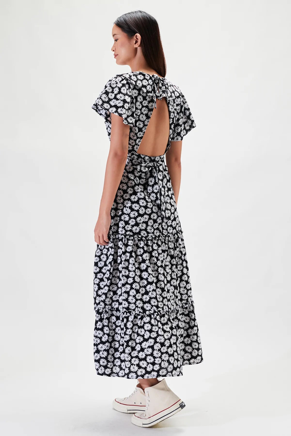 Elysian Collective Rue Stiic Lucille Maxi Dress Black Dahlia Floral