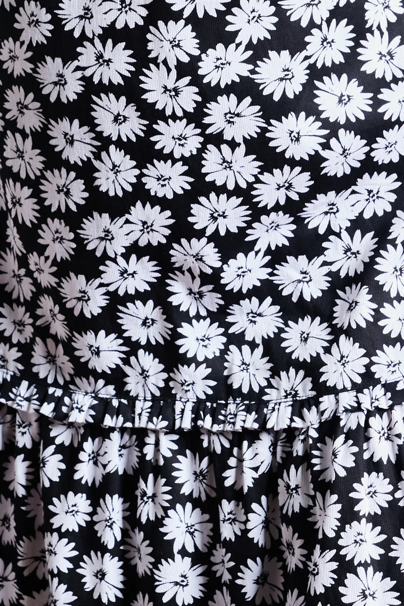 Elysian Collective Rue Stiic Lucille Maxi Dress Black Dahlia Floral