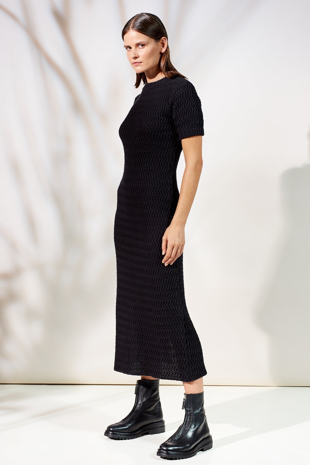 Elysian Collective Rue Stiic Wren Maxi Knit Dress Black