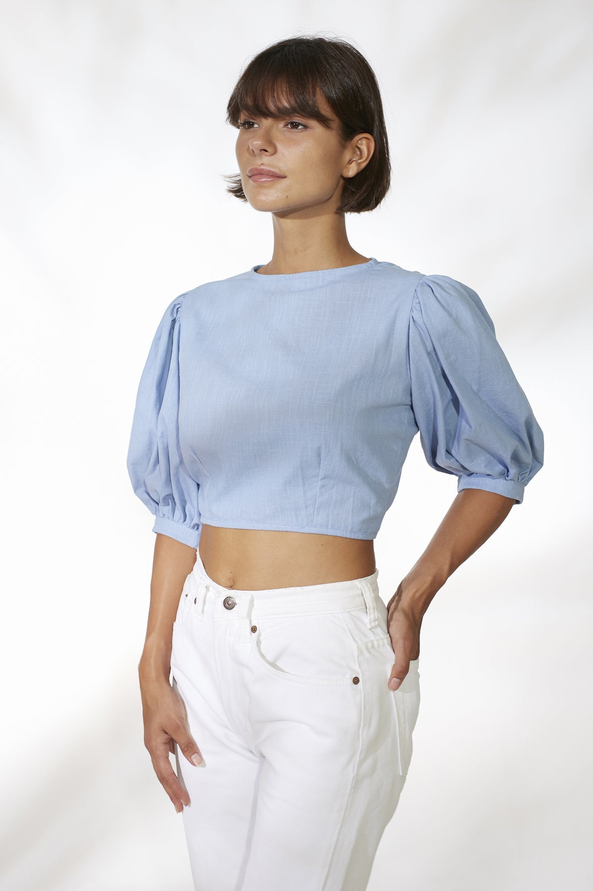 Elysian Collective Rue Stiic Zora Top Blue Dust