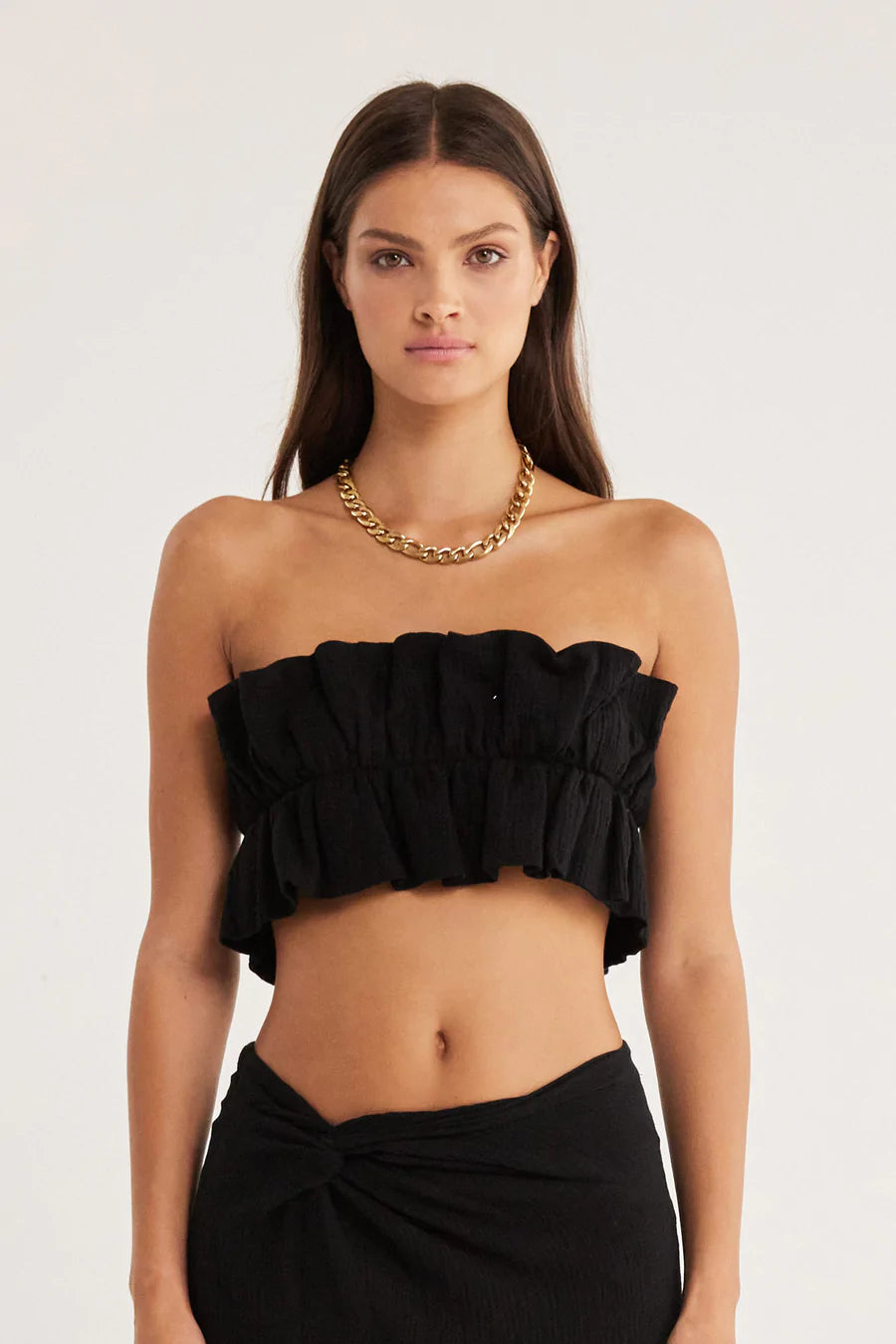 Elysian Collective Rumer Mirage Crop Black