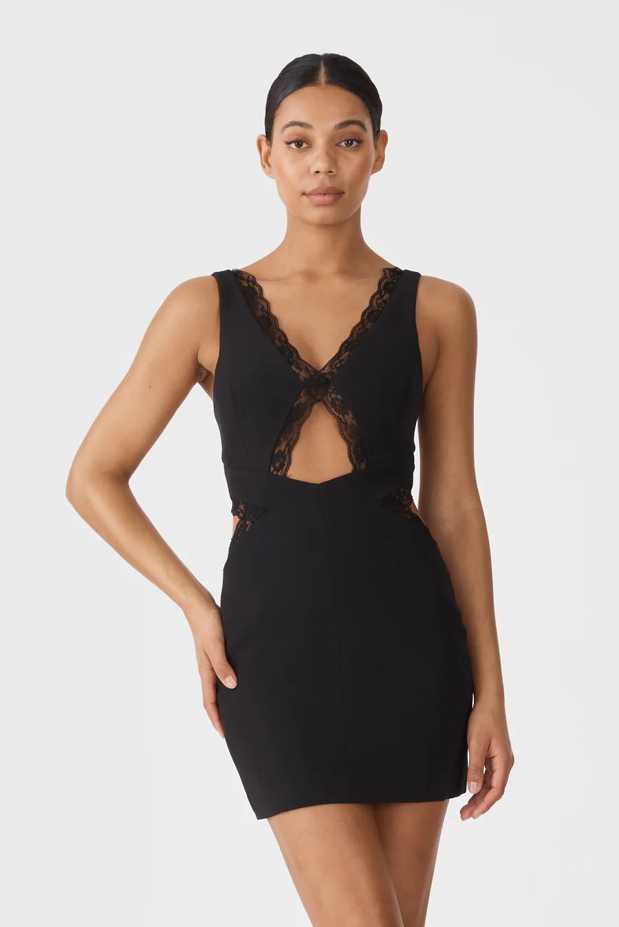 Elysian Collective San Sloan Juno Mini Dress Black