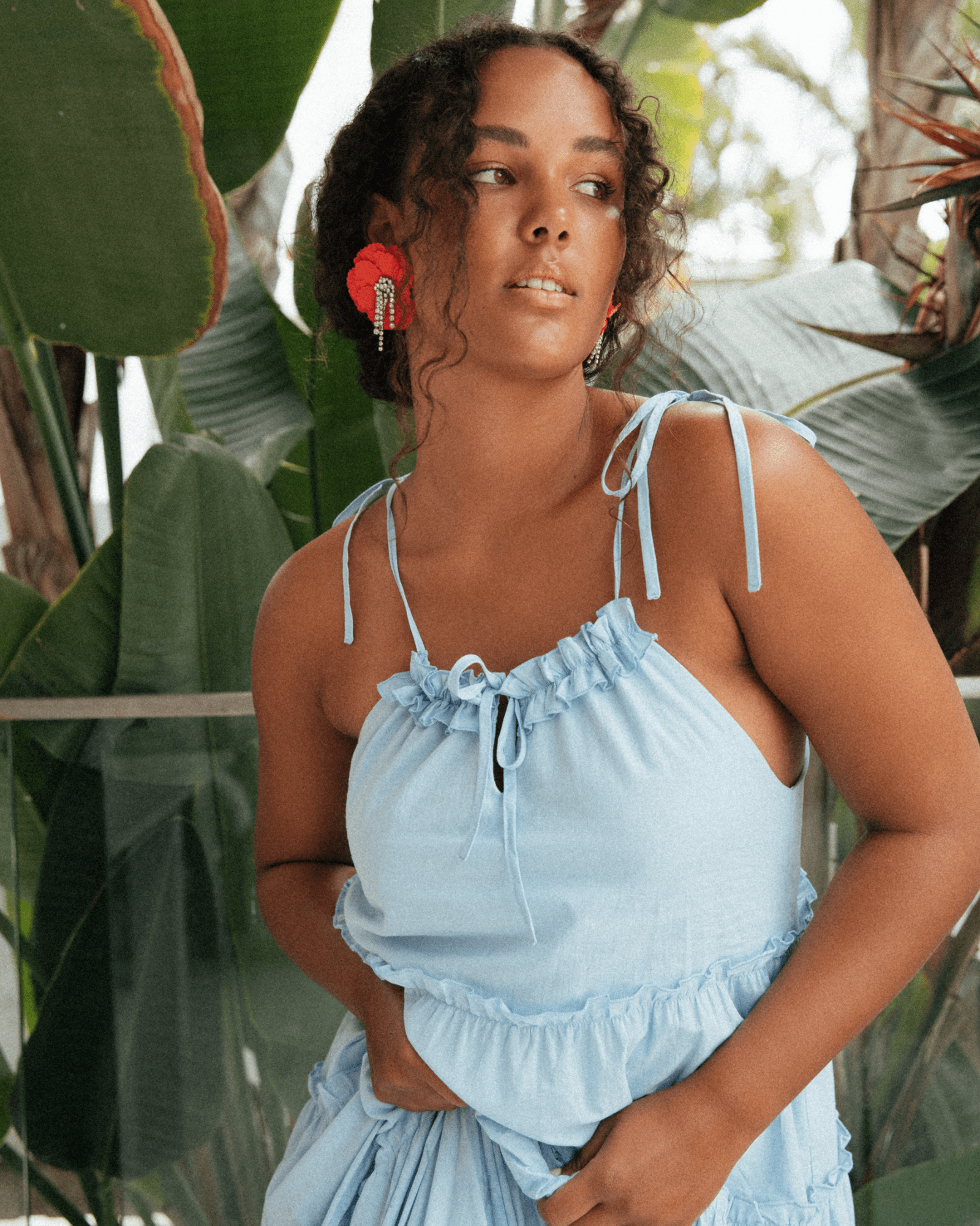 Elysain Collective Charlie Holiday Senorita Dress Sky Blue 