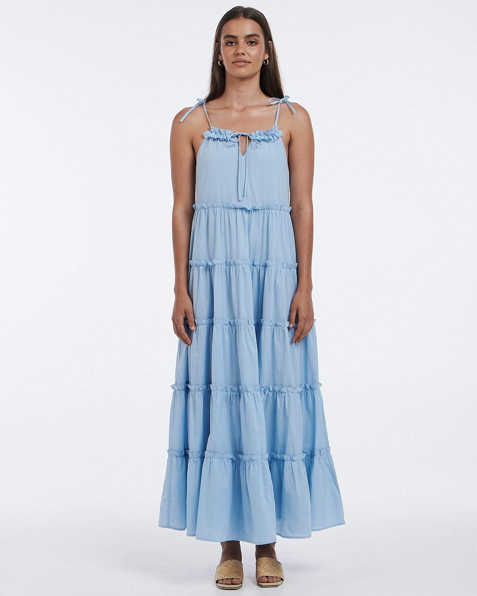 Elysain Collective Charlie Holiday Senorita Dress Sky Blue 