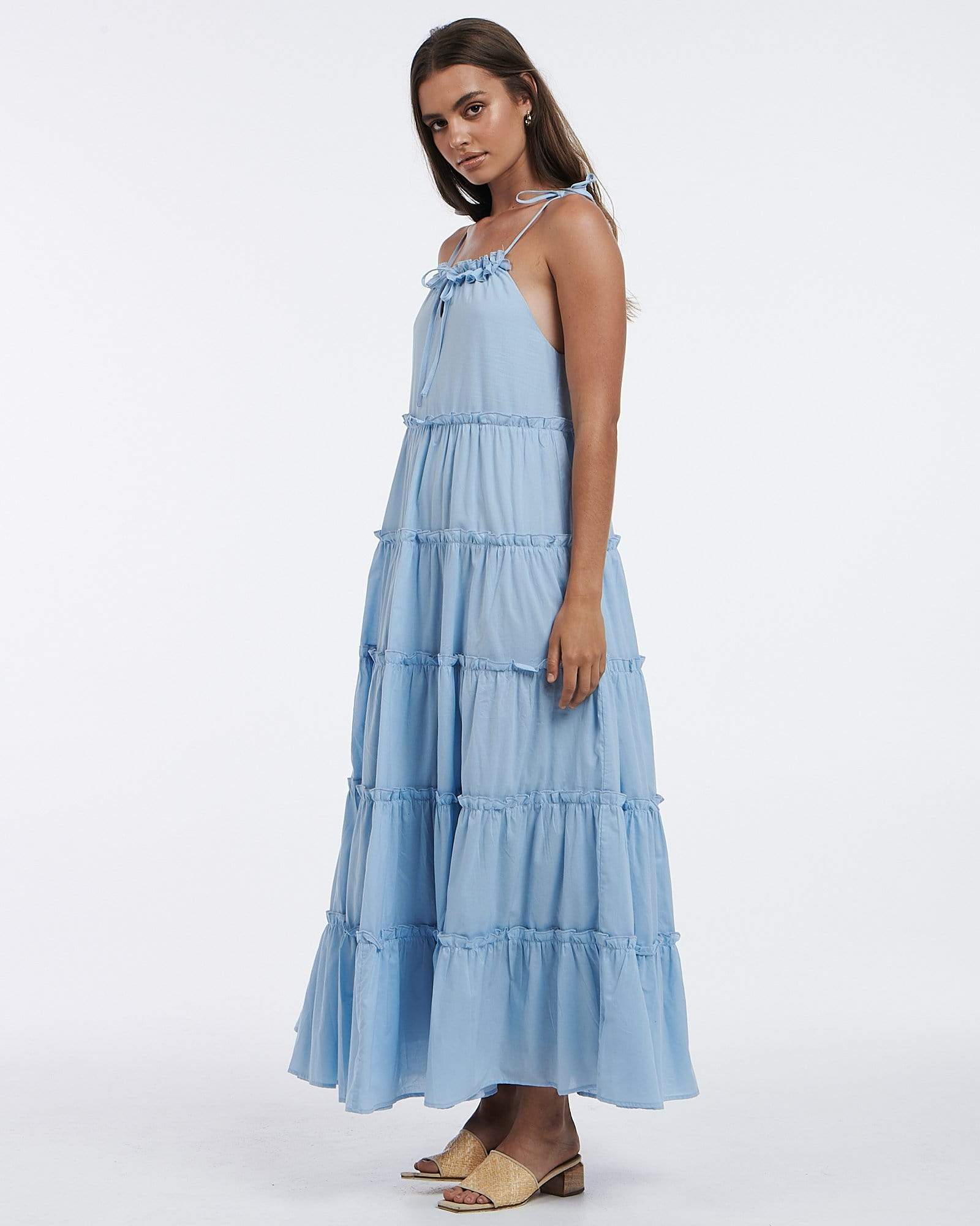 Elysain Collective Charlie Holiday Senorita Dress Sky Blue 