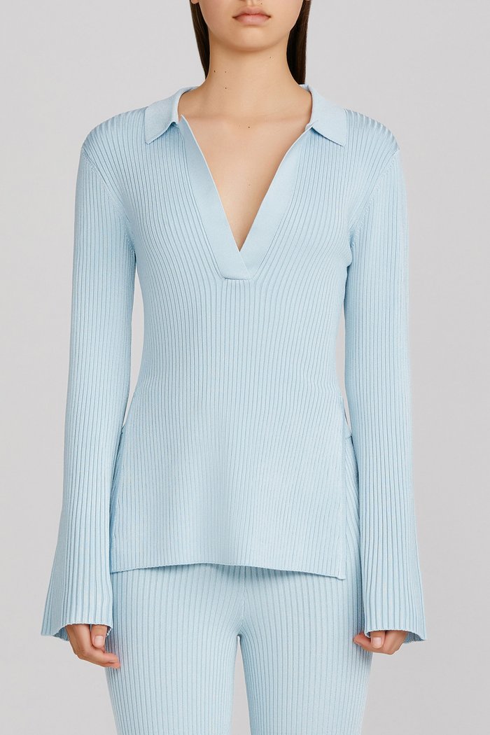 Elysian Collective Significant Other Sofia Knit Top Sky Bl