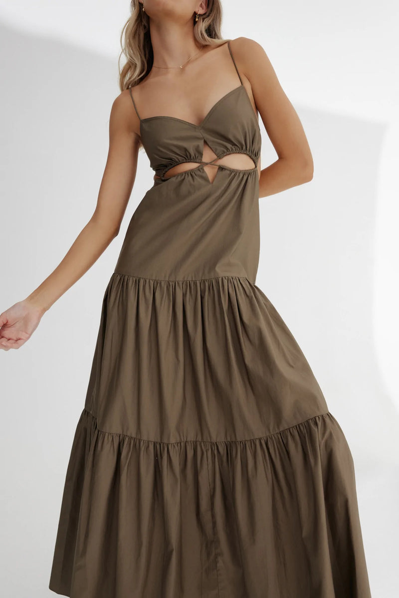 SIGNIFICANT OTHER - Addison Maxi Dress (Khaki)