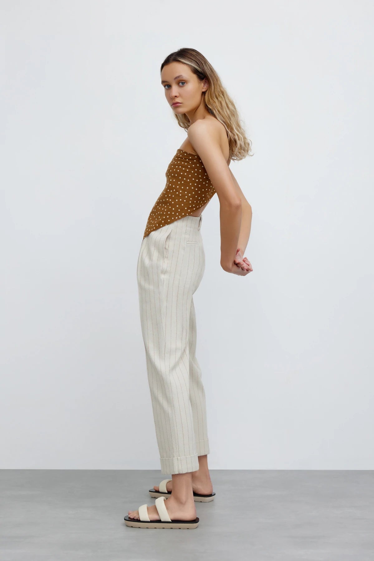 Elysian Collective Significant Other Emery Pant Natural Stripe