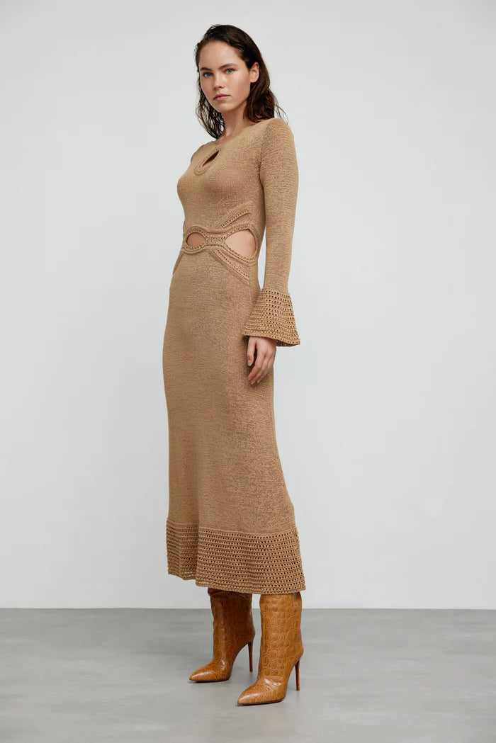 Elysian Collective Significant Other Saoirse Maxi Dress Biscuit