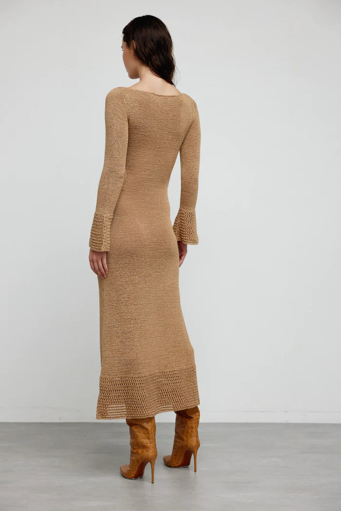 Elysian Collective Significant Other Saoirse Maxi Dress Biscuit