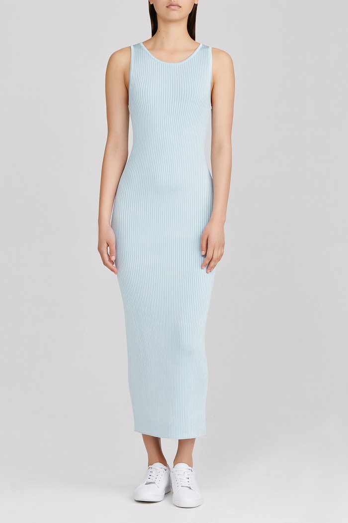 Elysian Collective Significant Other Sofia Knit Dress Sky Blue