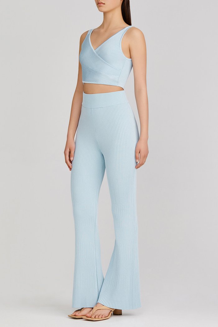 Elysian Collective Significant Other Sofia Knit Pant Sky Blue