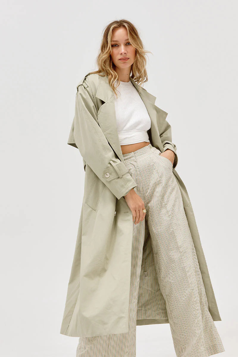 Elysian Collective Sovere Studio Agency Trenchcoat Melon