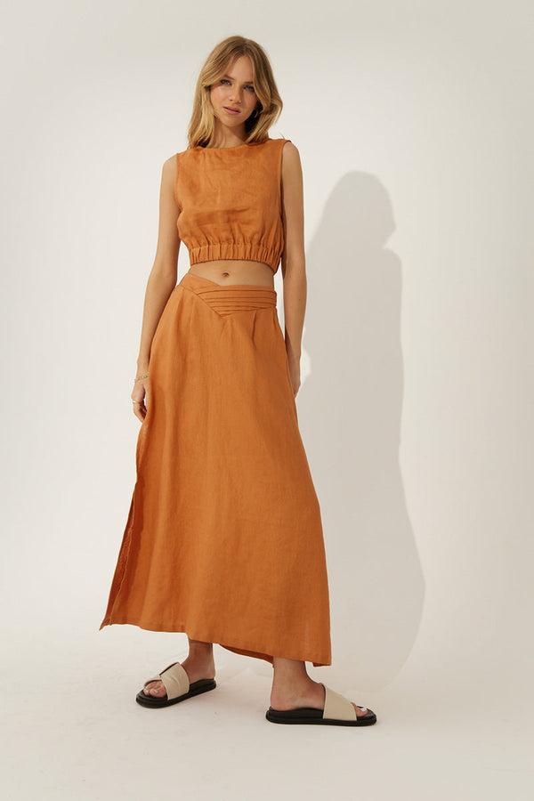 Elysian Collective Sovere Studio Arrive Skirt Amber