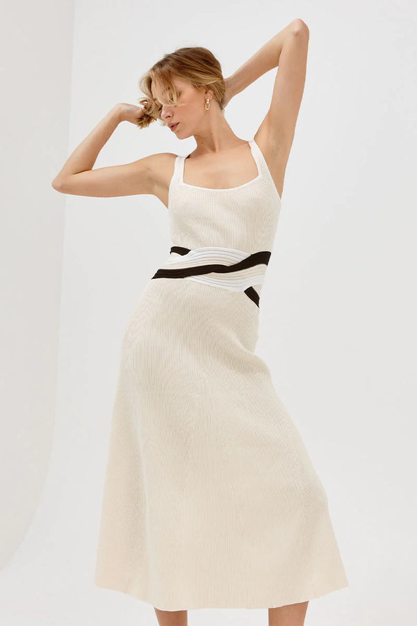 Elysian Collective Sovere Studio Drift Knit Dress  Neutral