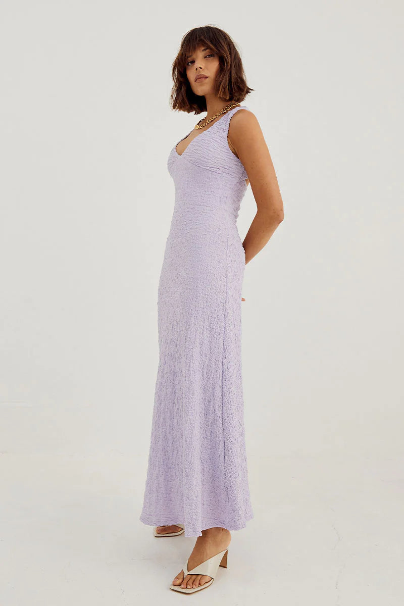 Elysian Collective Sovere Studio Frequency Midi Dress Lavender